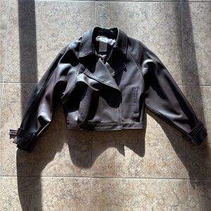 Biker Jacket in Eco Leather